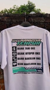 Kaos SPEK MANUSIA TEMPUR by MarkasKaos.id / Kaos Kata Kata / Kaos Keren / Kaos Distro Premium / Kaos Pekerja Keras / Kaos Profesi Keren / Kaos Pria Wanita / Kaos Cotton Combed 24s