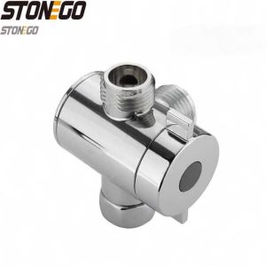 Multifunction 3 Way Shower Head Diverter Valve G1/2 Three Function Switch Adapter Connector Bathroom Handheld Shower
