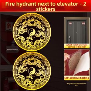 WANSHIXIANG | Feng Shui Correction Sticker for Outdoor Fixtures Door Entrance