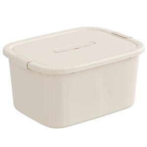 MEIZHUFU | Storage Box With Cover Storage for Clothes Snacks Toys and Miscellaneous Items Plastic Handheld