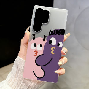 Cartoon Monster Phone Case For Samsung S25 Ultra A57 5G A56 S26 Ultra A17 A07 A55 A37 S24 FE A34 Silicone Capinha Caha Frosted