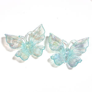 Acrylic Butterfly Gradient Without Hole Color Butterfly Transparent Crafts Ornament for Home Festival Decoration Wedding Decor