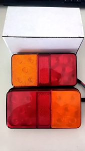 2pcs 12V24V Tail Light 10LED Car Turn Signal Warning Light Waterproof Indicator Stop Lamp for Truck Trailer  Rear Brake Light