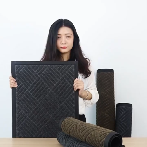 RakanKu Malaysia PREMIUM QUALITY Door Mat Non-Slip Entrance Floor Mat Outdoor Front Door Heavy Duty Reception Anti-Slip Carpet Dirt Trapper Mat Commercial Office Hotel Homestay 地