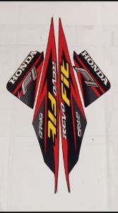 STIKER STRIPING LIS BODY MOTOR REVO FIT 2017 HITAM MERAH