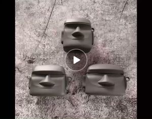 Case Emot manusia batu Cover Air Pods Gen 1/2/3 Airpods PRO Sarung pelindung free gantungan