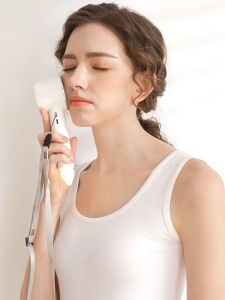 Handheld Portable Fan Semiconductor Cooling Air Neck Hanging Cat LED Mini Rechargeable Folding USB Wind Office 小风扇