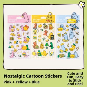 Nusign | Cartoon Dinosaur PVC Waterproof Stickers For Indexing & Storage Decoration