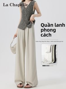 La Chapelle | Summer Cool Lightweight Wide Leg Trousers High Waist Draping Style