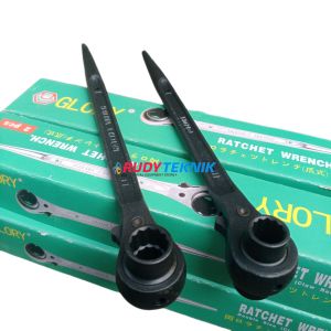 Glory Kunci Ring Ratchet Double Spanner RN 11 & 13 mm