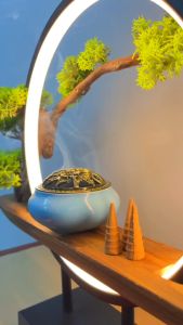 Lư điện xông trầm Tân Nguyên lư đốt trầm xông trầm điện có điều khiển nhiệt độ hẹn giờ để xông trầm hương trầm bột