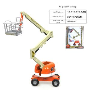 Hợp Kim Kỹ Thuật Xe 1:87 Có Thể Gập Lại Độ Cao Nền Tảng Làm Việc Xe Có Thể Thu Vào Tàu Sân Bay Hợp Kim Đồ Chơi Dành Cho Nam Và Nữ