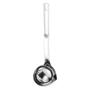 Ultra-Fine Mesh Oil Skimmer Spoon 304 Stainless Steel Smooth Plate Oil Separation Fat Skimming Kitchen Cooking Utensil