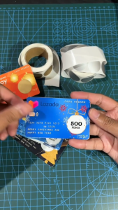 AMBREPH: SCRATCH CARD ATM SIZE (LANDSCAPE) | CHRISTMAS PARTY EVENT SURPRISE HOLIDAY CARD STICKER (BY 10) - SET 2