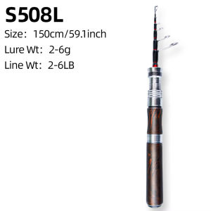 TRY&V | TRUVEX BFS Telescopic Travel Rod 1.5m 1.8m L ML Light Carbon Spinning Casting Solid Tip Trout Perch Small Lure Fishing Pole
