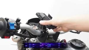 Motorcycle Phone Holder Handlebar Mount Anti-Shake Adjustable 360° Rotation for 4.7-7.2 inch Phones Cycling GPS Navigation