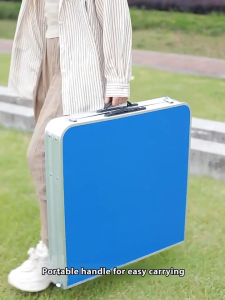 Global 4FT(120cm) Heavy Duty Foldable Table Portable Picnic Table Folding Half Table Long Outdoor Table