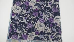 Charlie fabricผ้าตัวอย่าง ลาย AGLAYA โทนม่วง พิมพ์ลายคมชัดสีสดสวยคุณภาพดีใส่สบายมีของส่งไวผ้าลายน่ารักผ้าหลาผ้าเมตรผ้ามัสลิน