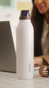 Owala Freesip Twist Double Drink Stainless Steel Straw Water Bottle Insulated Cooling No Handle Tea Separator