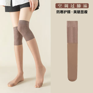 Anti-Slip Long Tube Socks Womens Knee-High Thin Style Warm Leg Protection Stockings Spring Summer Thin Silk Stockings