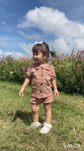 KABOCHAN Setelan Bayi Perempuan 6 Bulan - 2 Tahun | Sally Knit Set Short