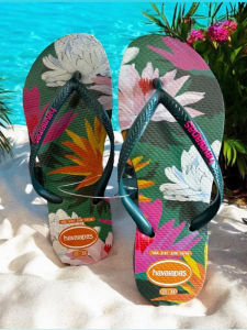 Dép Đi Biển Havaianas Dành Cho Nữ Dép Xỏ Ngón Chống Trượt Đế Bằng Gót Phẳng Mùa Hè 2025 Sản Phẩm Mới Dép Đi Biển Thời Trang