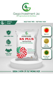 Phân bón nuôi trái to GEGA KS PLUS kali trắng an toàn giúp trái chắc nặng tăng hương vị trái 250gr