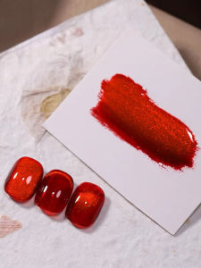 Sơn Móng Tay Dạng Gel Mắt Mèo Đỏ WS Phong Cách Dopamine Thu Đông Dành Cho Nữ Và Bé Gái Tiện Lợi Khi Đi Du Lịch Dụng Cụ Trang Trí Móng Giáng Sinh