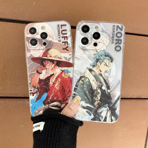 เคส Samsung A06 A16 A55 A25 A15 A35 A54 A34 A24 A14 A05s A05 M14 5G การ์ตูนน่ารัก อะนิเมะร้อน ลายลูฟี่ นุ่ม เคสโทรศัพท์ Galaxy A55 A15 เคสมือถือ