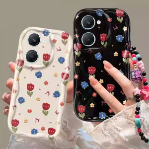 Phone Case Redmi A5 A3 POCO C71 C61 with Trendy Butterfly Painted Bead Bracelet Casing Lens Protection Silicone Soft Back Cover