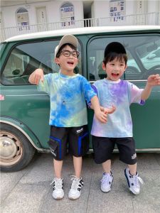 [Hoàn Tiền 6%] Lyvyshop - (Nhí + Đại) Áo loang cộc tay siêu cá tính cho bé trai bé gái từ 09-42kg (giá 01 áo)