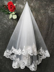 White Bridal Short Veil Headpiece Fairy Tale Forest System Network Red Wedding Photography Props Vintage Simple Style