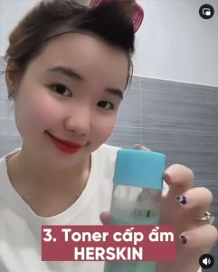 Toner Nước Hoa Hồng HERSKIN Mint E Dưỡng Da Cấp Ẩm Sạch Da Se Khít Chân Lông 150ml