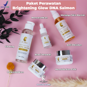 [ALHAURA] Sabun Brightening Glow Facial Wash Dna Salmon / Sabun Bpom Halal / Sabun Pencerah / Sabun Anti Kusam / Sabun Anti Acne / Sabun Dna Salmon