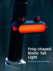 MONLEYTA | Mountain Road Bike Tail Light Safety Warning Lamp Cycling Equipment Accessories Comprehensive Essential Frog Lamp Bicycle Light