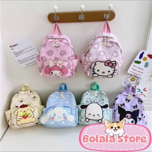 Balo mini cho bé hoạt hình Kuromi Kitty Melody Cinnamoroll Pochacco Ba lô trẻ em dễ thương BOLALA STORE BA021