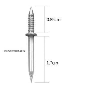 ชิ้นส่วนไม้ขุดลึกลงไปไม่มีรอยต่อ ตะขอสองหัวสำหรับงานช่างไม้ ตะขอสองด้าน ไม่มีหัว ตะขอเรียวโค้ง ปลายแหลมสองด้าน