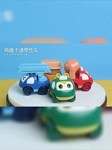 Cute Cartoon Childrens Inertia Sliding Engineering Vehicle Baby Cute Fun Return Car Boys Girls Car Model Gift Toys
