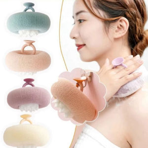 Sunflower Shower Ball Suction Cup Bath Ball Massage Bath Rubbing Round Shower Brush Bath Towel