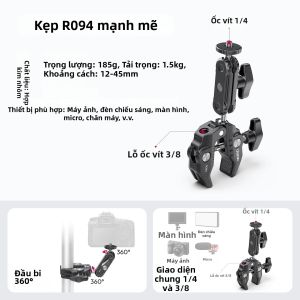 Ulanzi | Kẹp Đa Năng Hình Đậu Cố Định Điện Thoại Kim Loại Kiểu C