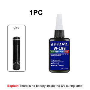 LOOLIFL | Super glue transparent UV epoxy resin UV resin set adhesive suitable for handmade production jewelry making and decoration
