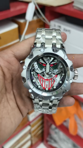 Jam Tangan Pria Invicta Joker Analog Tanggal Rantai Stainless Steel