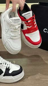 Murah Banget - Sepatu Wanita Kekinian / Sneakers Olahraga Kasual Size 36-41 / Sport Shoes Trendy / Sepatu Sekolah Putih Hitam