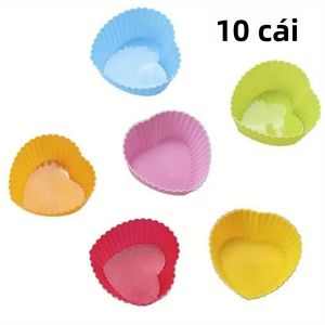 Khuôn Làm Bánh Silicon Thân Thiện Với Môi Trường Dành Cho Bánh Cupcake Nhỏ Bánh Mì Tròn Bánh Muffin Chống Dính Chất Liệu An Toàn Thực Phẩm Dụng Cụ Làm Bánh Nhà Bếp