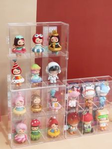 Acrylic Display Case Transparent Boxes Stackable Dustproof Box Toy Doll Resin Kit Desktop Organizer Storage Display Box