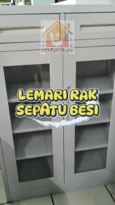 KLIKFURNITURE FULL BESI Rak Sepatu Besi Lemari Sepatu Besi RIVA 001 Tahan Air Rayap Jamur