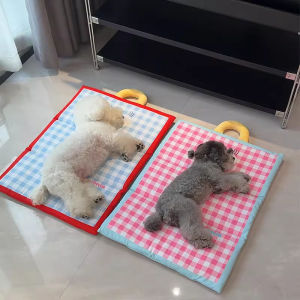 Pet Cooling Ice Mat Dog Bed Waterproof Dirty Proof Machine Washable Summer Heat Relief Cat Dog Pad Soft Comfortable Cushion