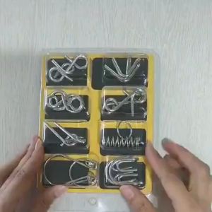 Mainan Sulap Puzzle Besi / Mainan Edukasi Metal Puzzle Set 8 In 1