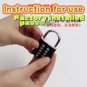 8 Digital Security Padlock Combination Padlock Button Security Padlock Code Keyed Anti-thieft