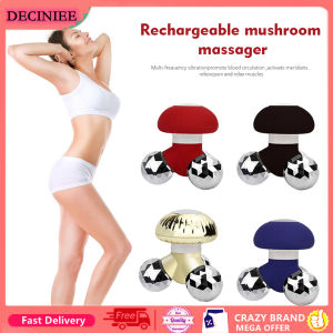 DECINIEE Mushroom Massager Mini Wave Massager Handled Body Massager for Cervical Shoulder Hands Waist Legs Back